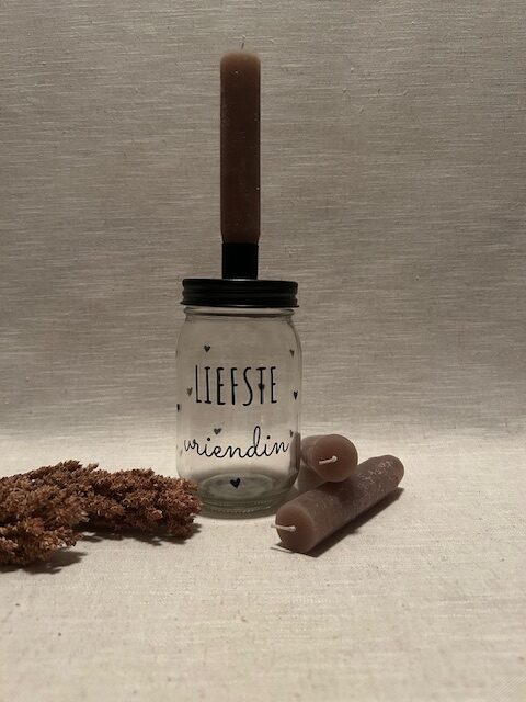 Potje met kaarsen | Liefste vriendin