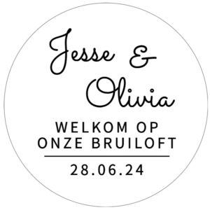 Stickers | Welkomstbord (rond)