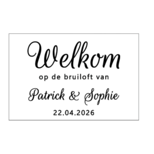 Stickers | Welkomstbord (liggend)