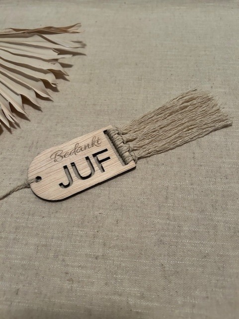 Boekenlegger | Bedankt juf