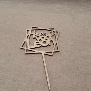 Houten taarttopper | Hoera voor ...