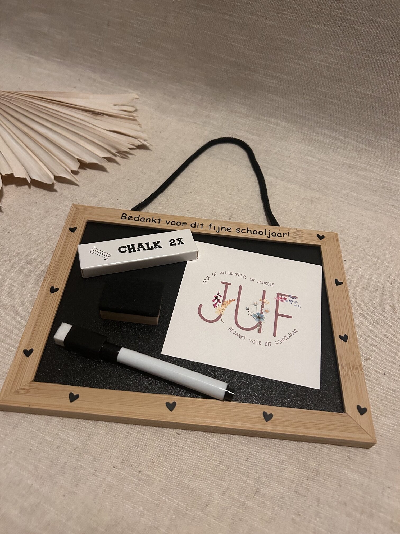 Krijt & white boardje met accessoires - Afbeelding 3