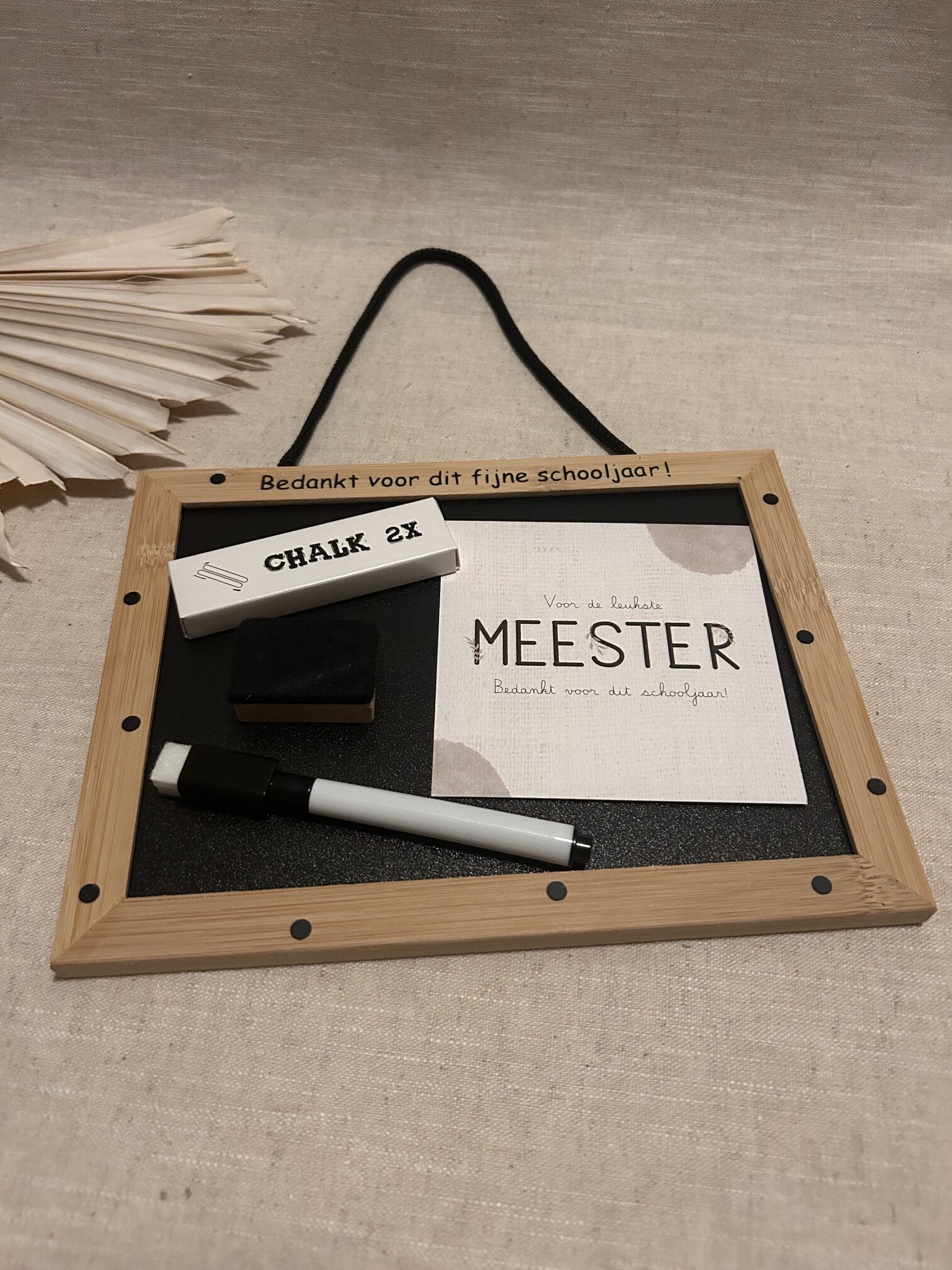 Krijt & white boardje met accessoires - Afbeelding 4