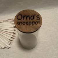 Oma’s snoeppot bovenzijde